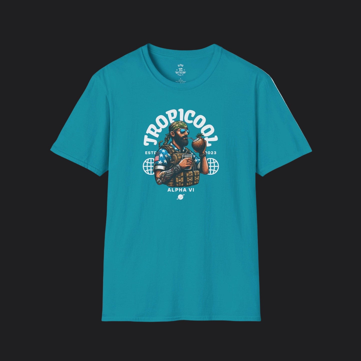TROPICOOL Tee — Tropical Veteran Military Humor T-Shirt