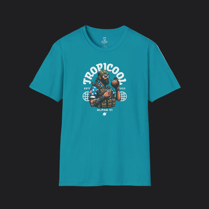 TROPICOOL Tee — Tropical Veteran Military Humor T-Shirt