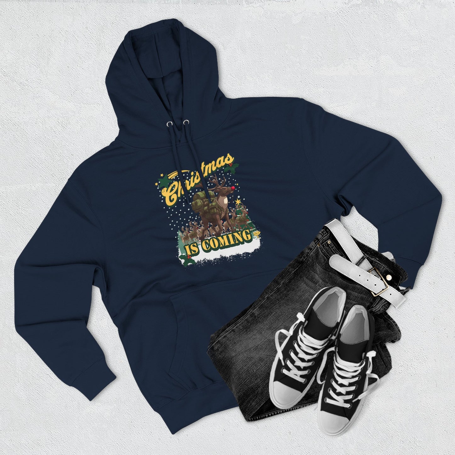 Rucking Rudolph: Christmas Is Coming Hoodie