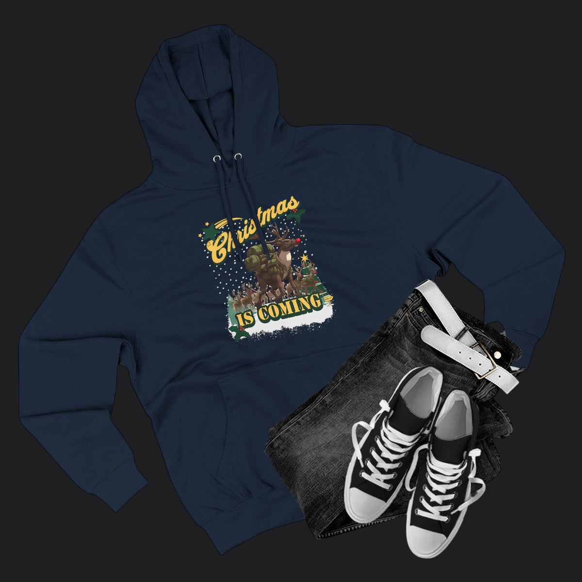 Rucking Rudolph: Christmas Is Coming Hoodie
