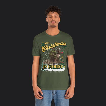 Christmas Is Coming Rucking Rudolph Tee