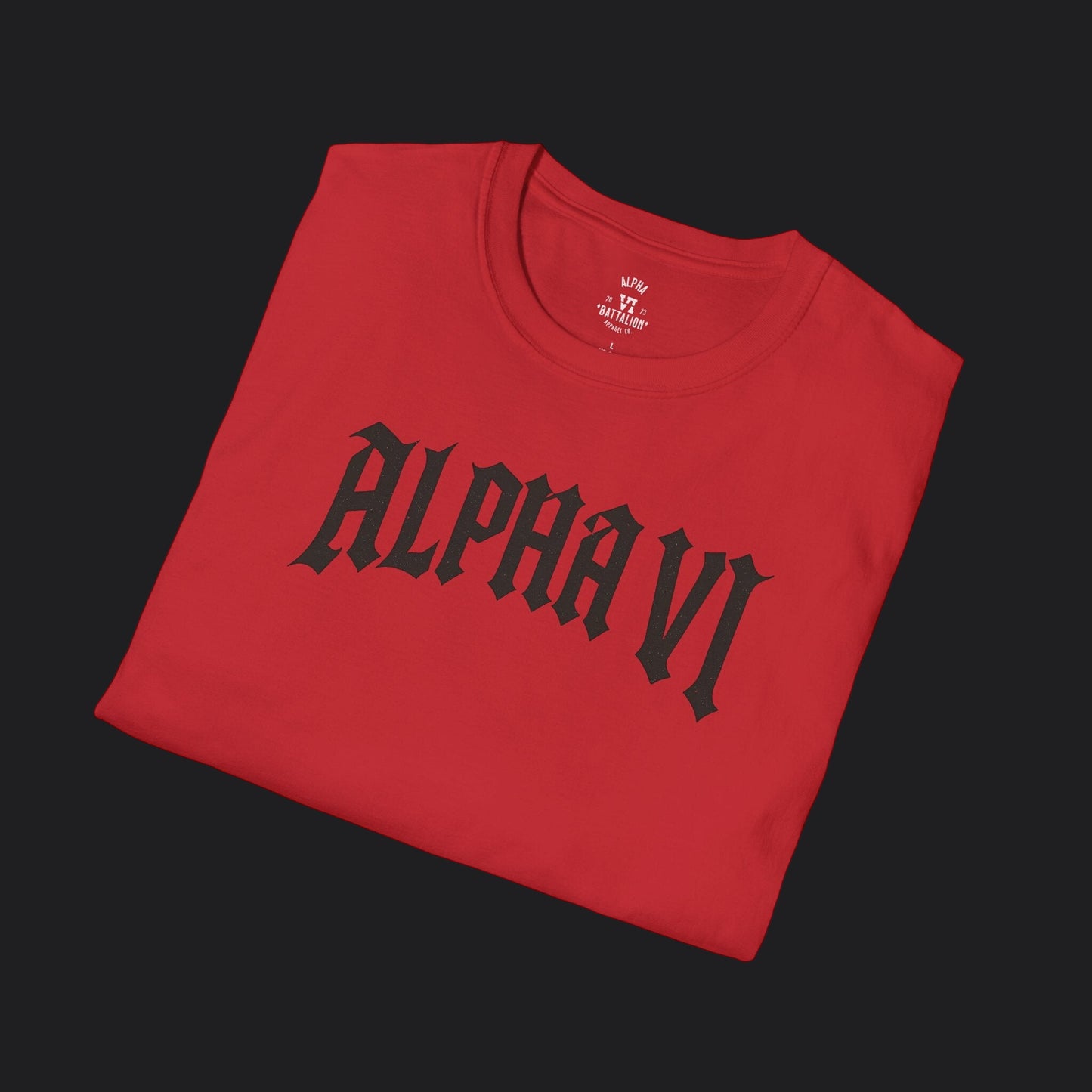 Alpha VI Battalion Crest Tee — Veteran Brand Core Identity T-Shirt v3
