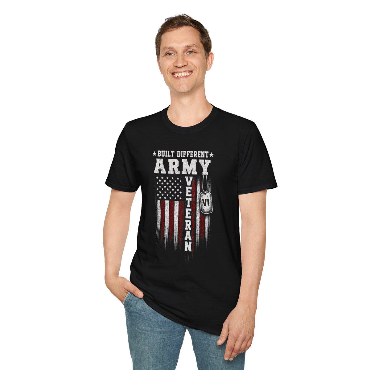 Built Different Army Veteran Tee