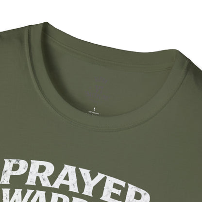 Prayer Warrior Tee Male — Christian Veteran Faith Military T-Shirt