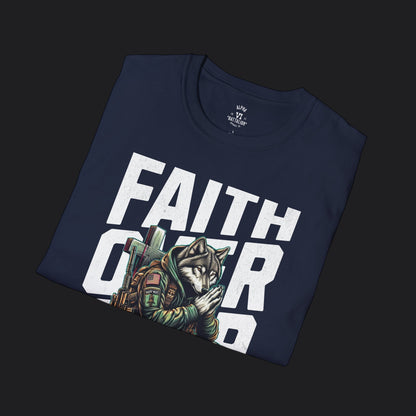 Faith Over Fear Tee — Christian Faith Veteran Military T-Shirt