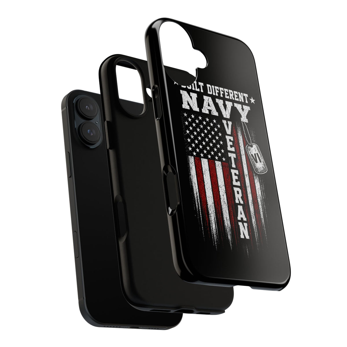 Built Different Navy Veteran Tough Phone Case