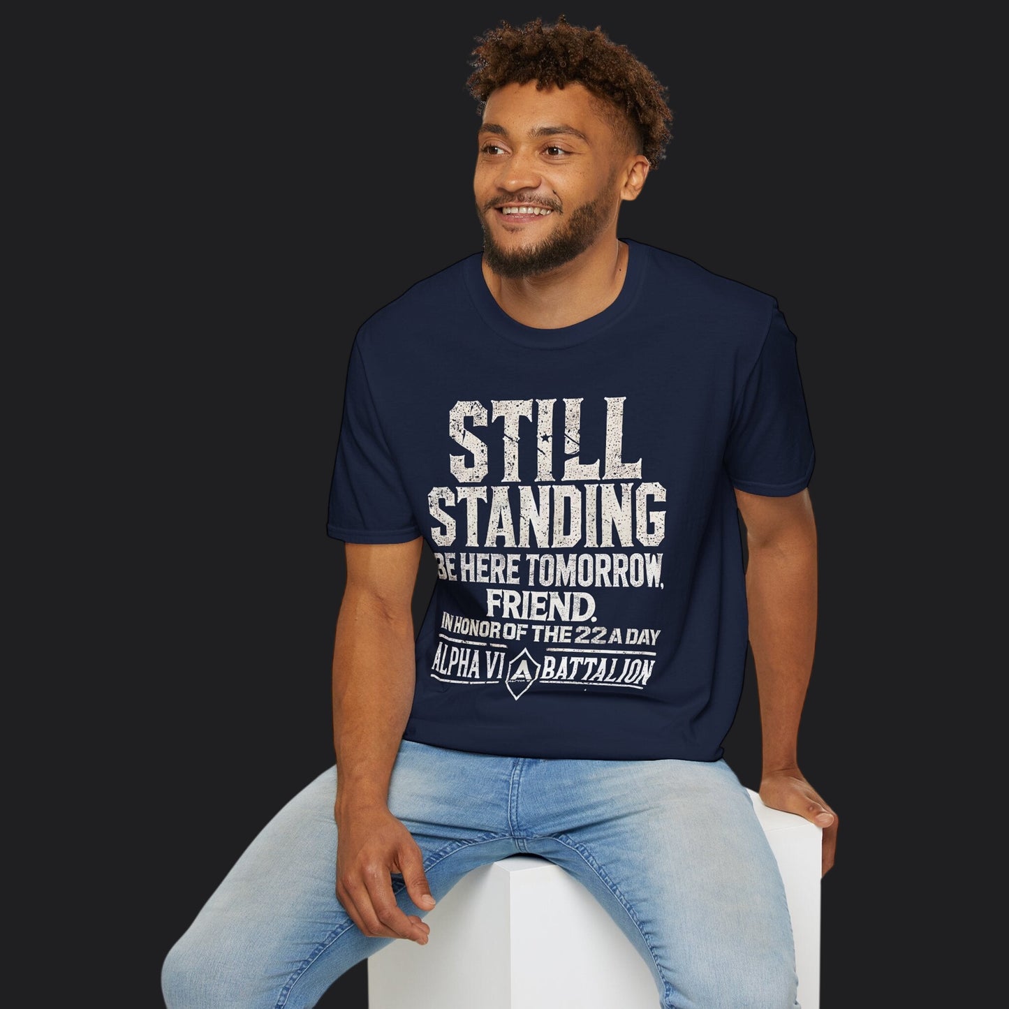 Still Standing Tee — Veteran Suicide Prevention Resilience T-Shirt