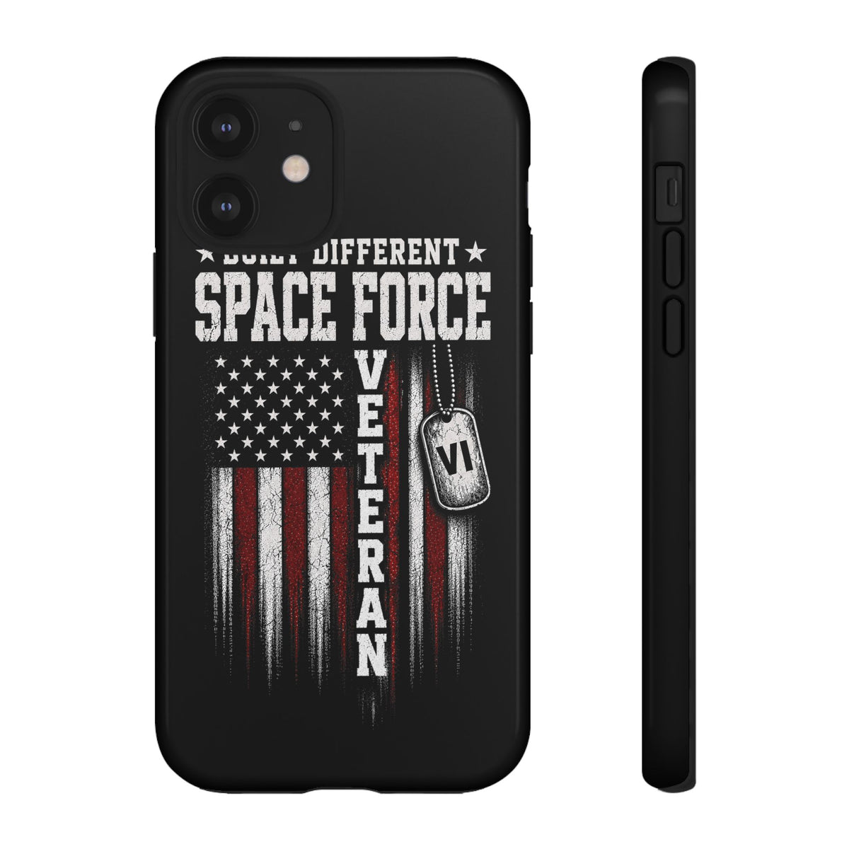 Built Different Space Force Veteran Tough Phone Case