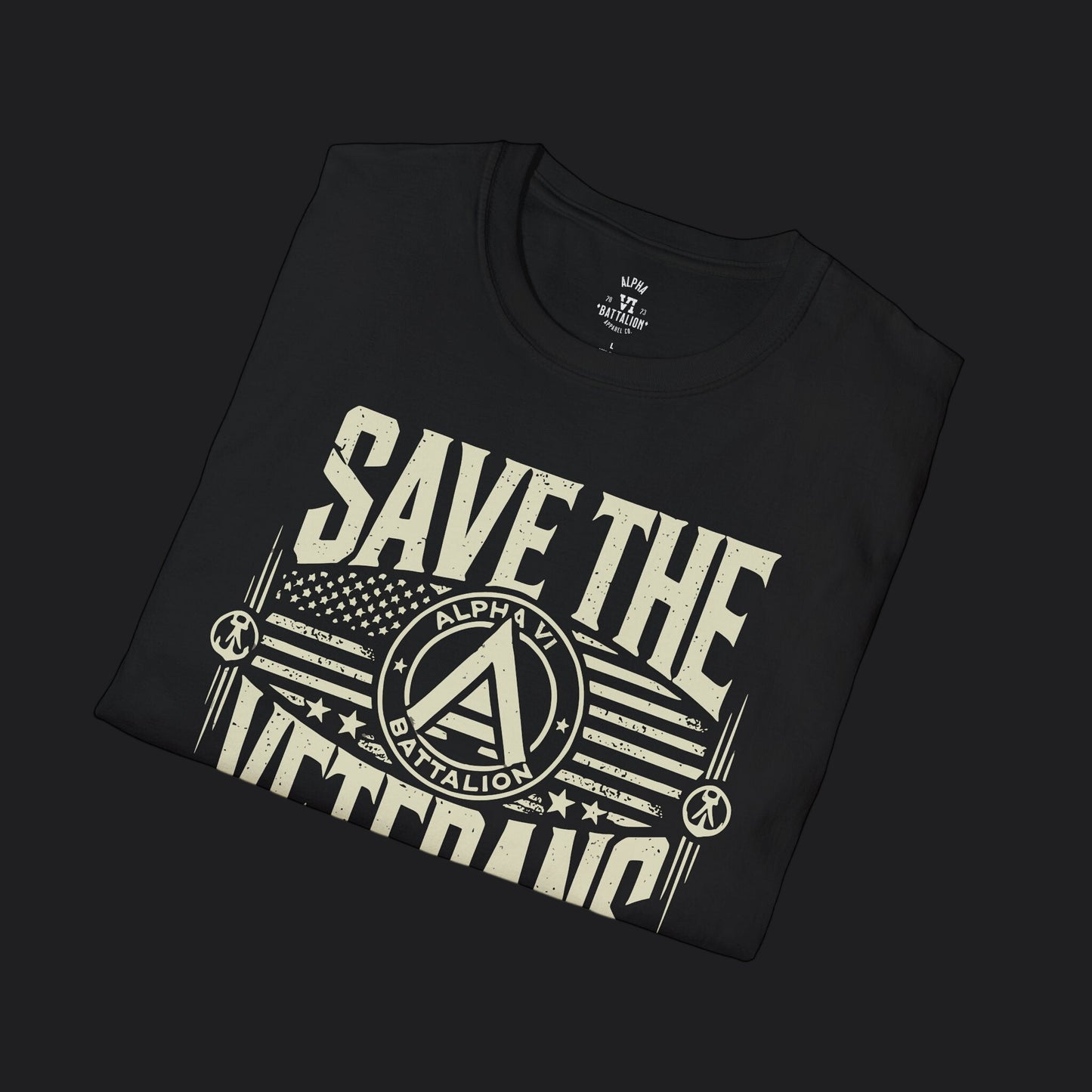 Save the Veterans Disintegration Edition Female — Veteran Awareness T-Shirt