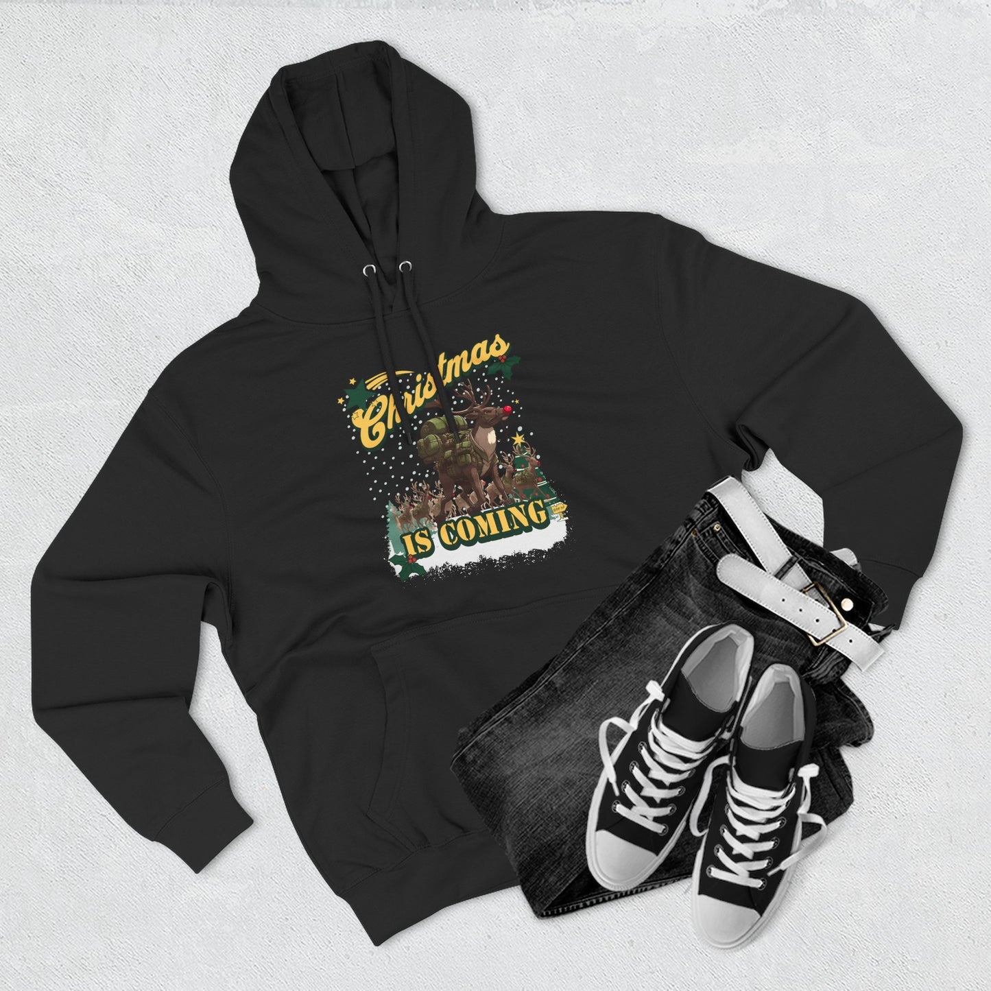 Rucking Rudolph: Christmas Is Coming Hoodie