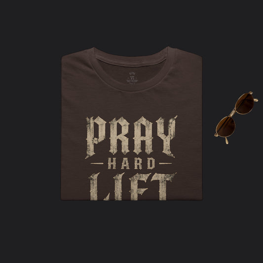 Pray Hard Lift Heavy Stay Dangerous Tee