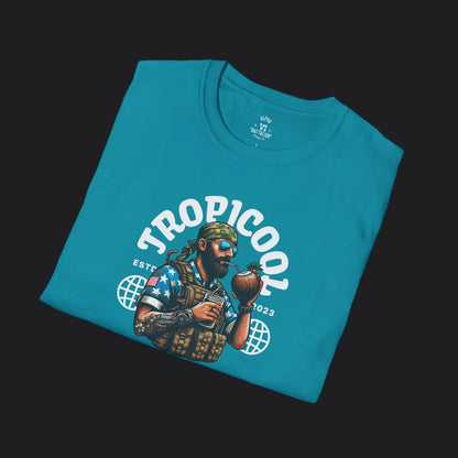 TROPICOOL Tee — Tropical Veteran Military Humor T-Shirt