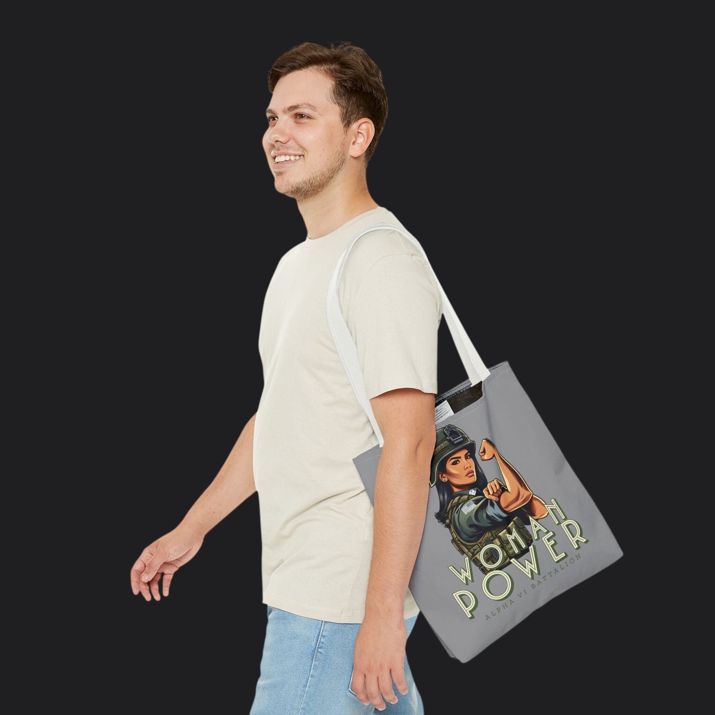 Rosie the Riveter Spirit Edition Tote Bag — Women's Empowerment Canvas Bag