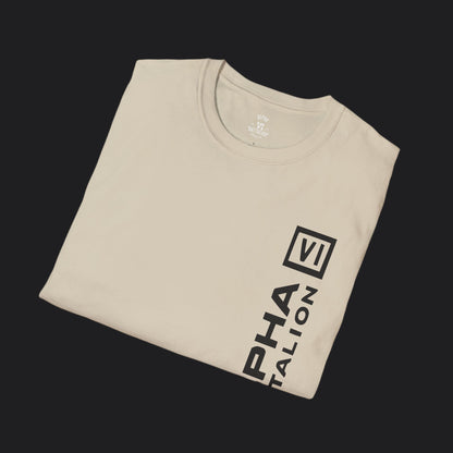 Alpha VI Battalion Vertical Block Tee — Veteran Brand Military T-Shirt