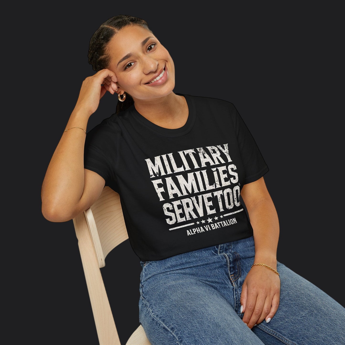 Military Families Serve Too Tee — Homefront Heroes Military Family T-Shirt