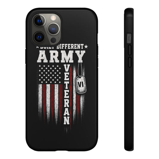 Built Different Army Veteran Tough Phone Case