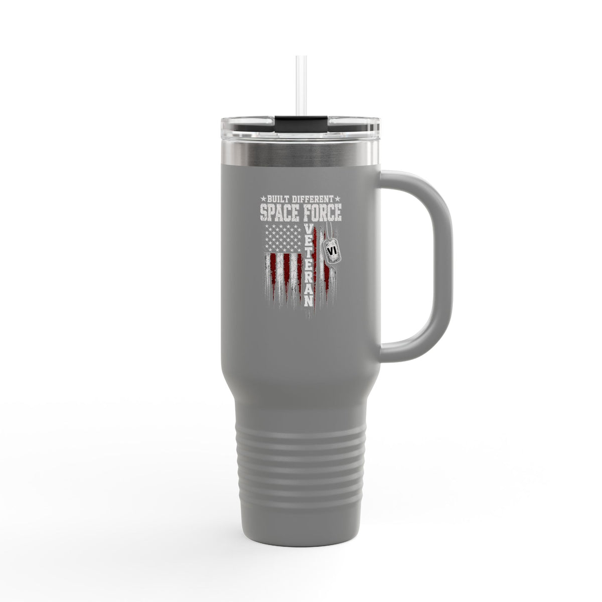 Built Different Space Force Veteran 40oz Tumbler