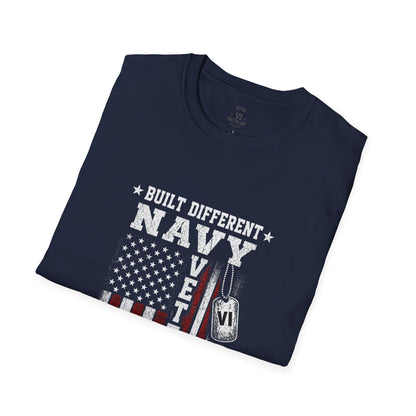 Built Different Navy Veteran Tee