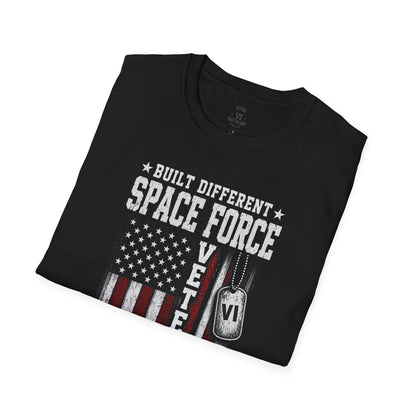 Built Different Space Force Veteran Tee