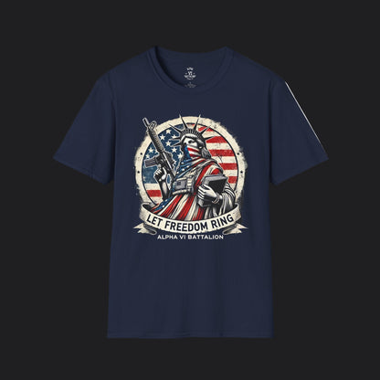 Let Freedom Ring Statue of Liberty Tee — Patriotic American Veteran T-Shirt