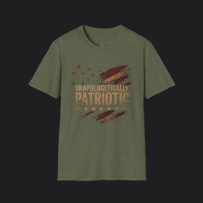 Unapologetically Patriotic Flag Tee — American Flag Veteran T-Shirt