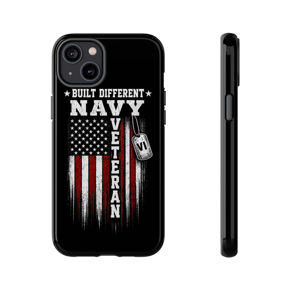 Built Different Navy Veteran Tough Phone Case