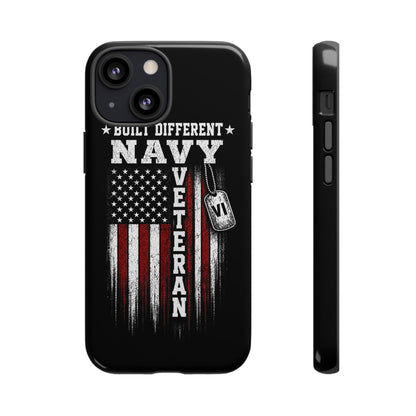 Built Different Navy Veteran Tough Phone Case
