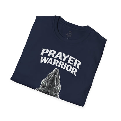 Prayer Warrior Tee Male — Christian Veteran Faith Military T-Shirt