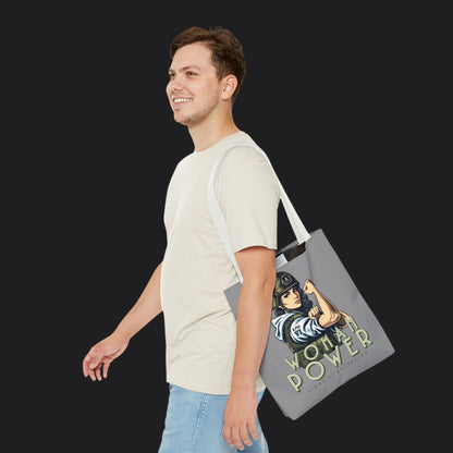 Rosie the Riveter Tote Bag — Women's Empowerment Military Canvas Bag