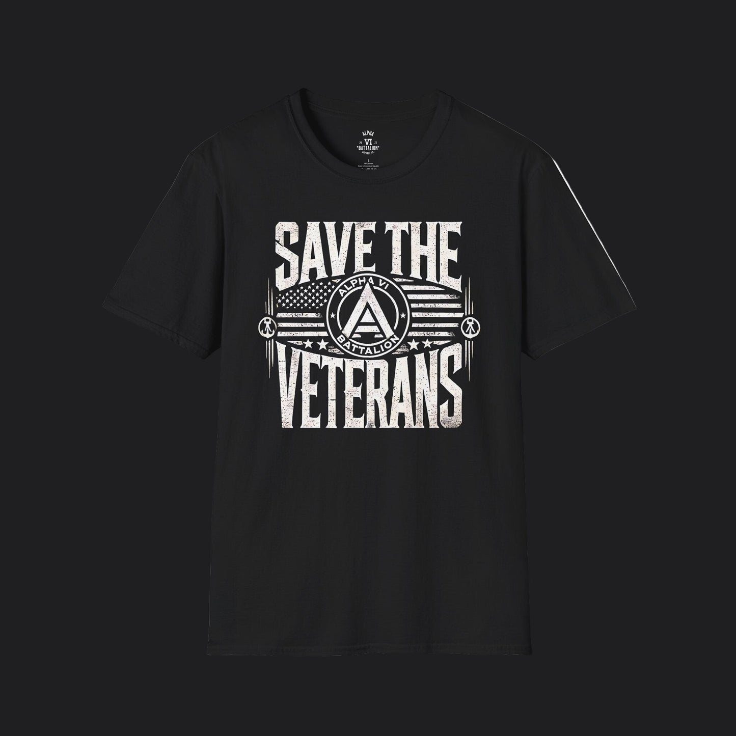 Save the Veterans Tee Standard — Veteran Suicide Prevention T-Shirt