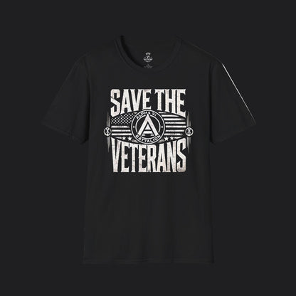 Save the Veterans Tee Standard — Veteran Suicide Prevention T-Shirt