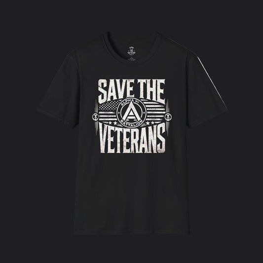 Save the Veterans Tee Standard — Veteran Suicide Prevention T-Shirt