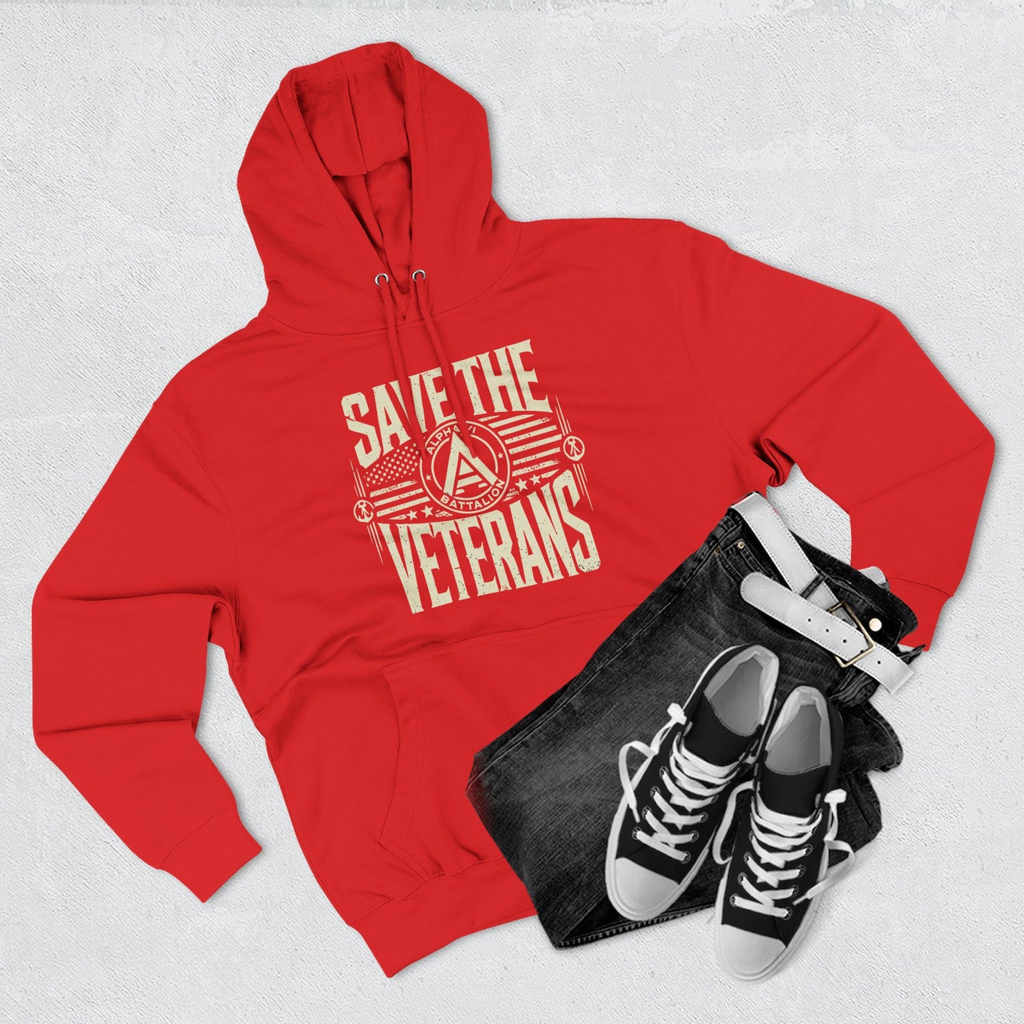 Save the Veterans Hoodie – Disintegration Edition (Male Variant)