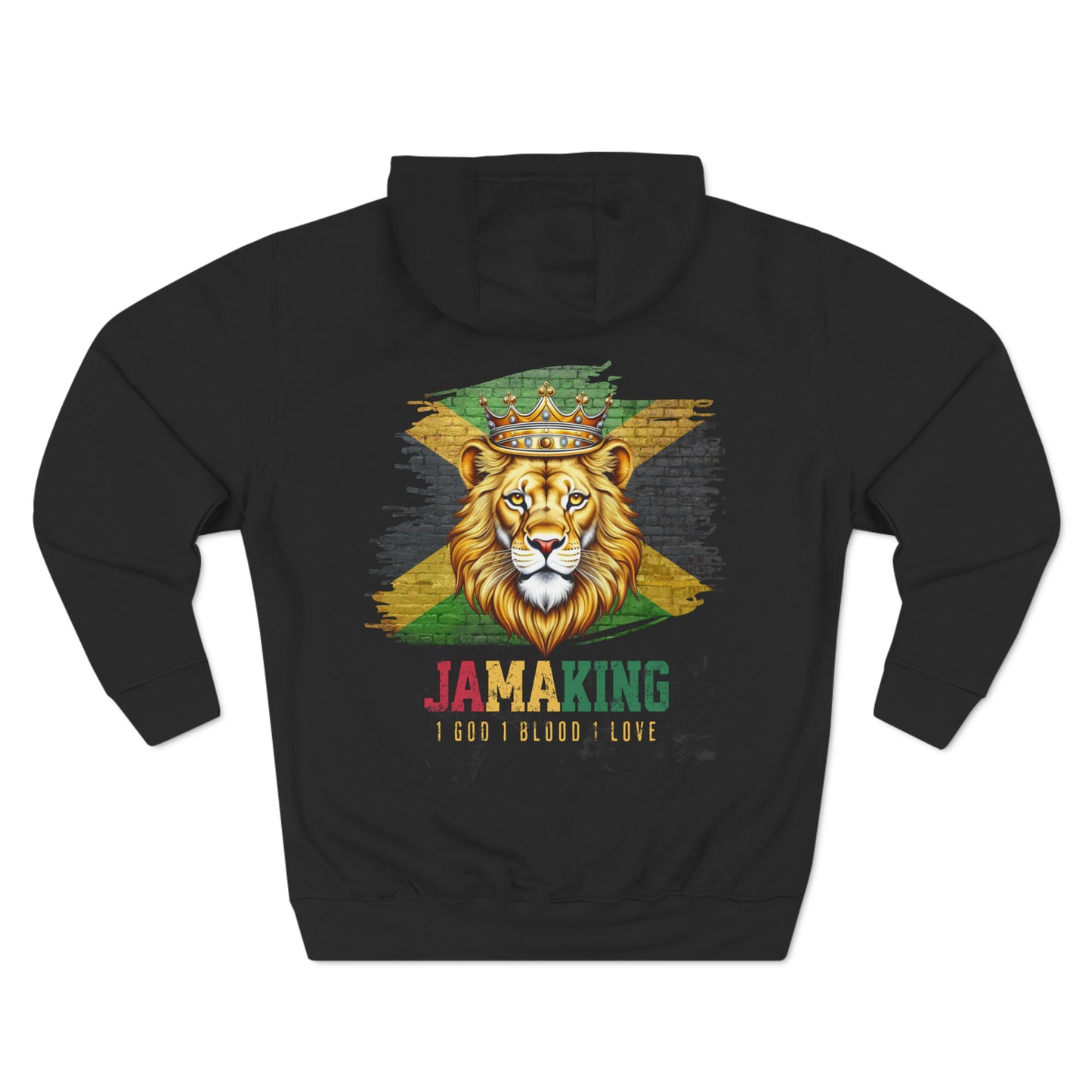 JAMAKING 1 God 1 Blood 1 Love Premium Pullover Hoodie