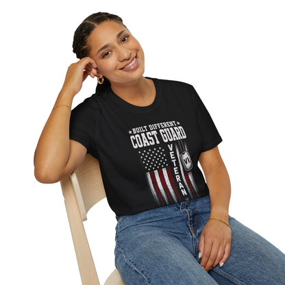 Built Different Coast Guard Veteran Tee