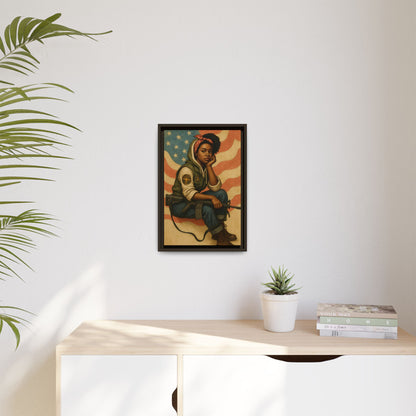 Waiting Warrior – Heritage Edition Framed Canvas