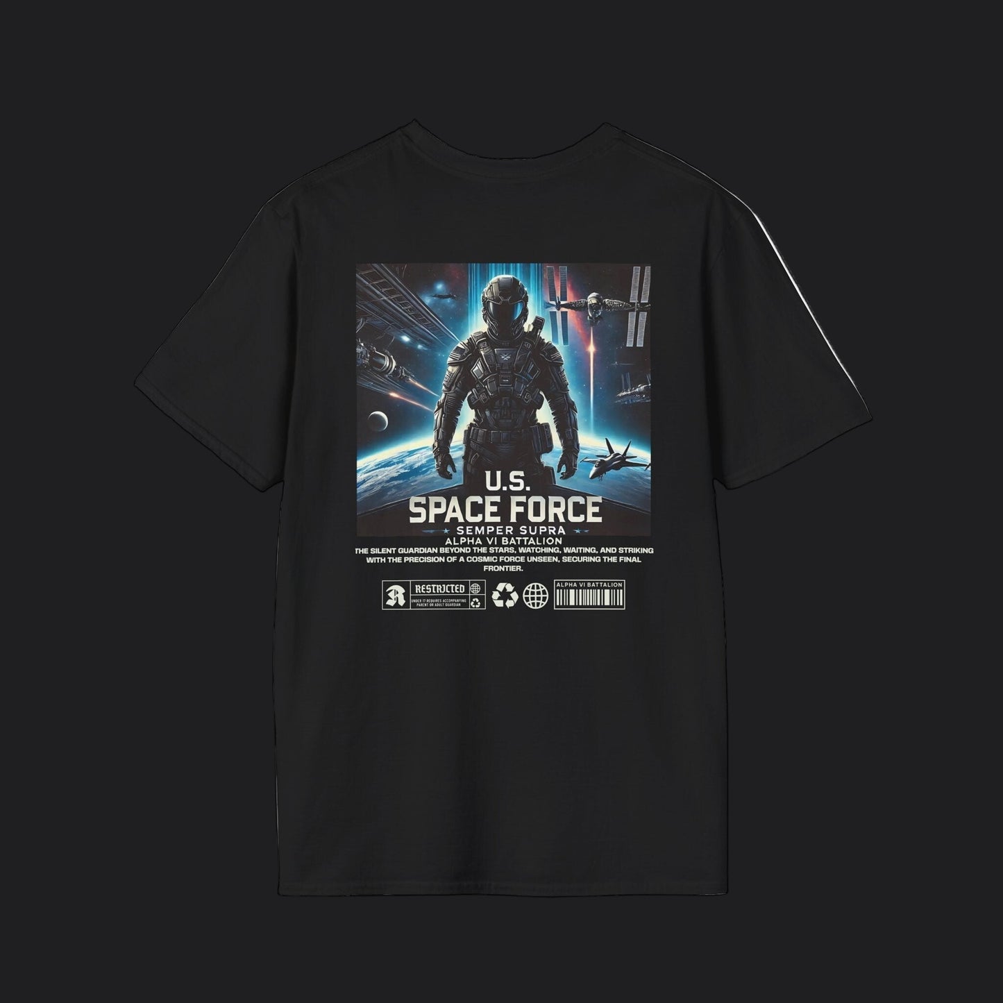 SPACE FORCE Semper Supra Tee — US Space Force Veteran T-Shirt