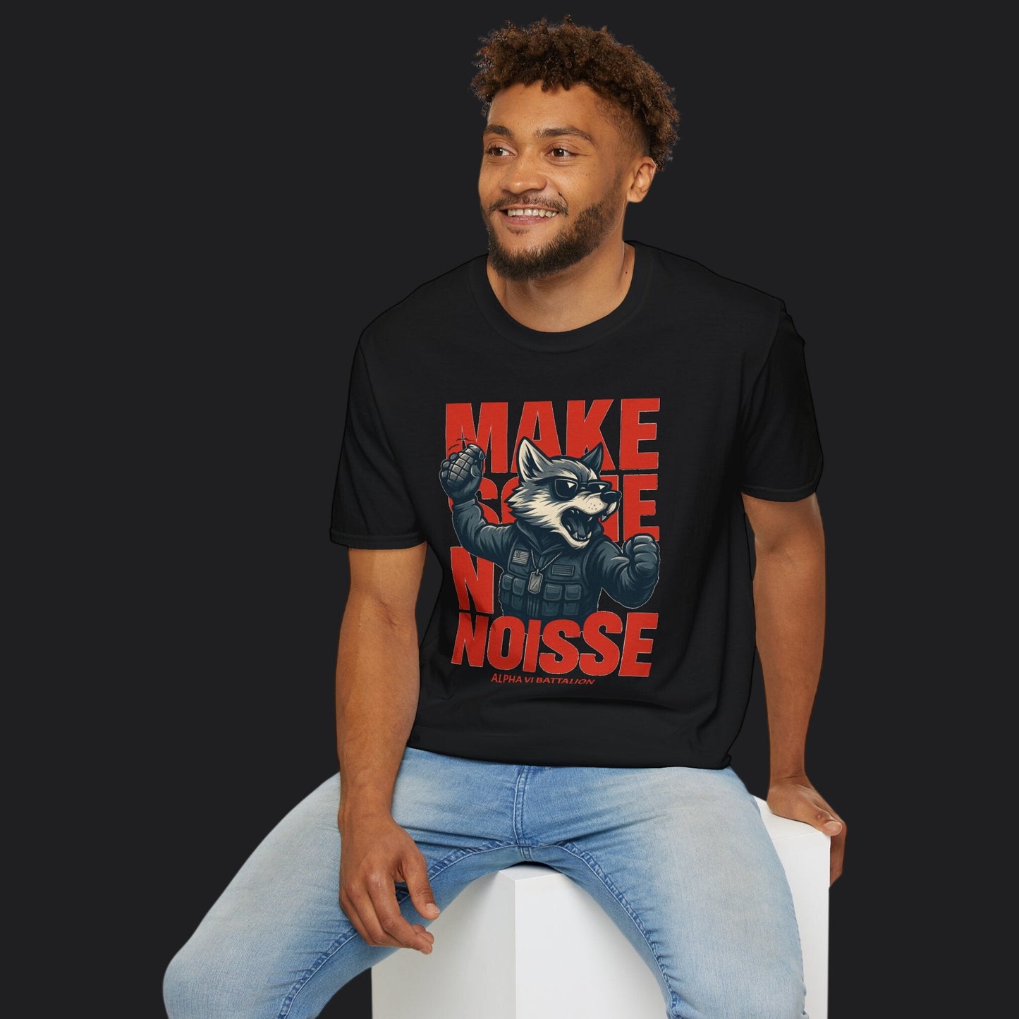 Make Some Noise Alpha 6 Wolf Tee