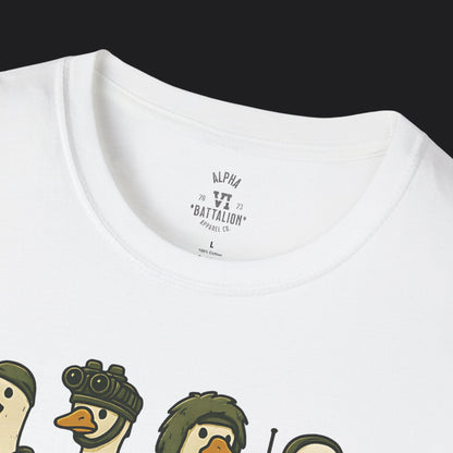 Alpha Goose Unit Tee — Funny Veteran Military Humor T-Shirt