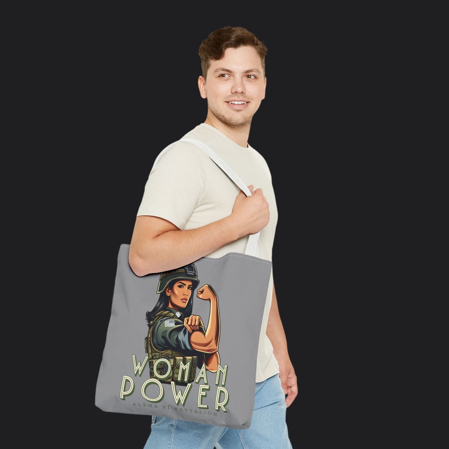 Rosie the Riveter Spirit Edition Tote Bag — Women's Empowerment Canvas Bag