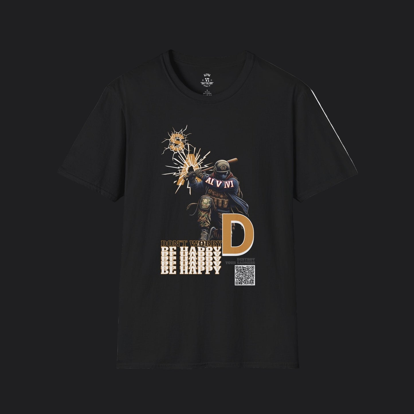Destroy Sadness Tee — Veteran Mental Health Awareness T-Shirt
