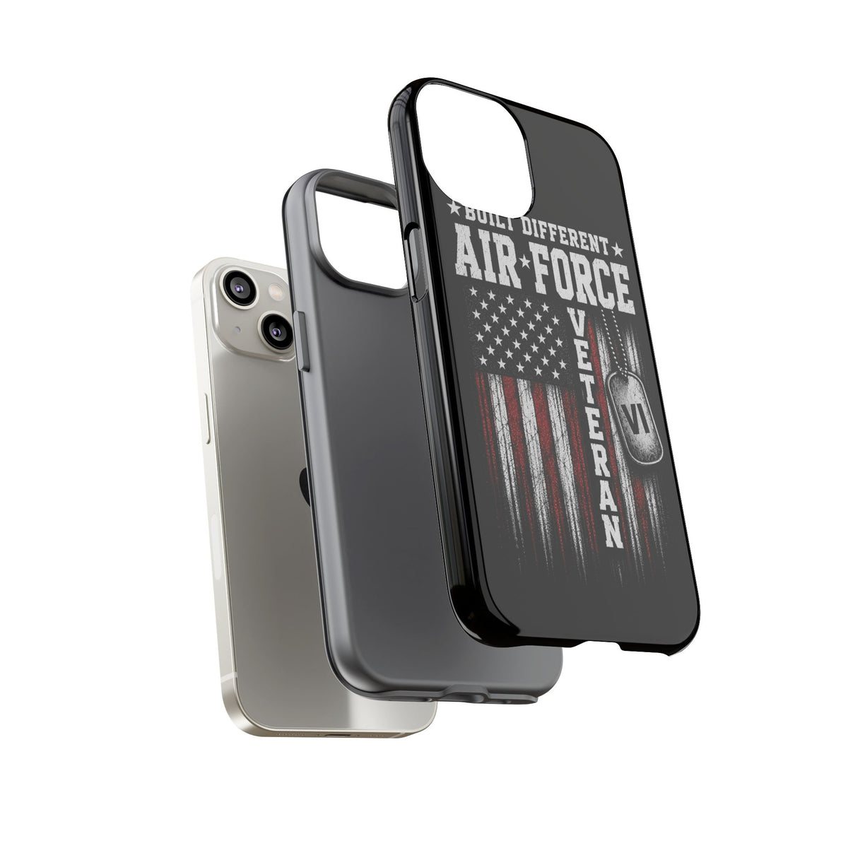 Built Different Air Force Veteran Tough Phone Case