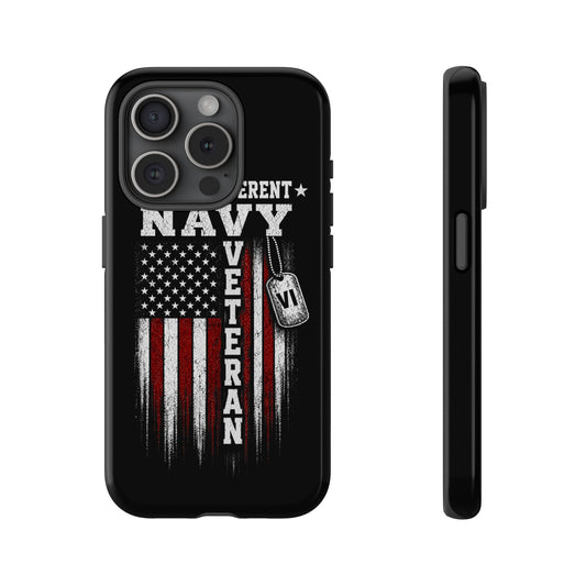 Built Different Navy Veteran Tough Phone Case