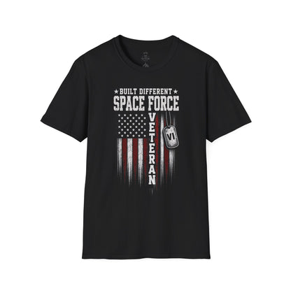 Built Different Space Force Veteran Tee