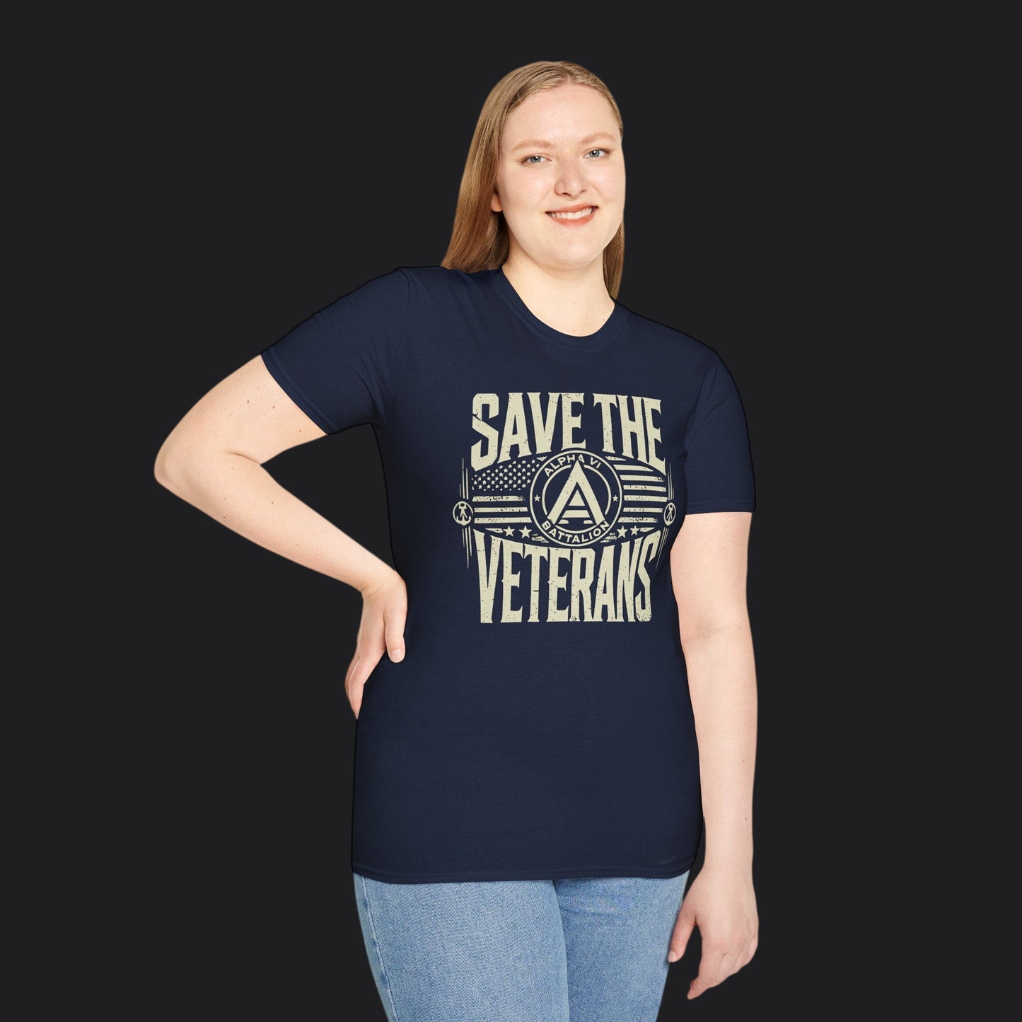 Save the Veterans Disintegration Edition Female — Veteran Awareness T-Shirt