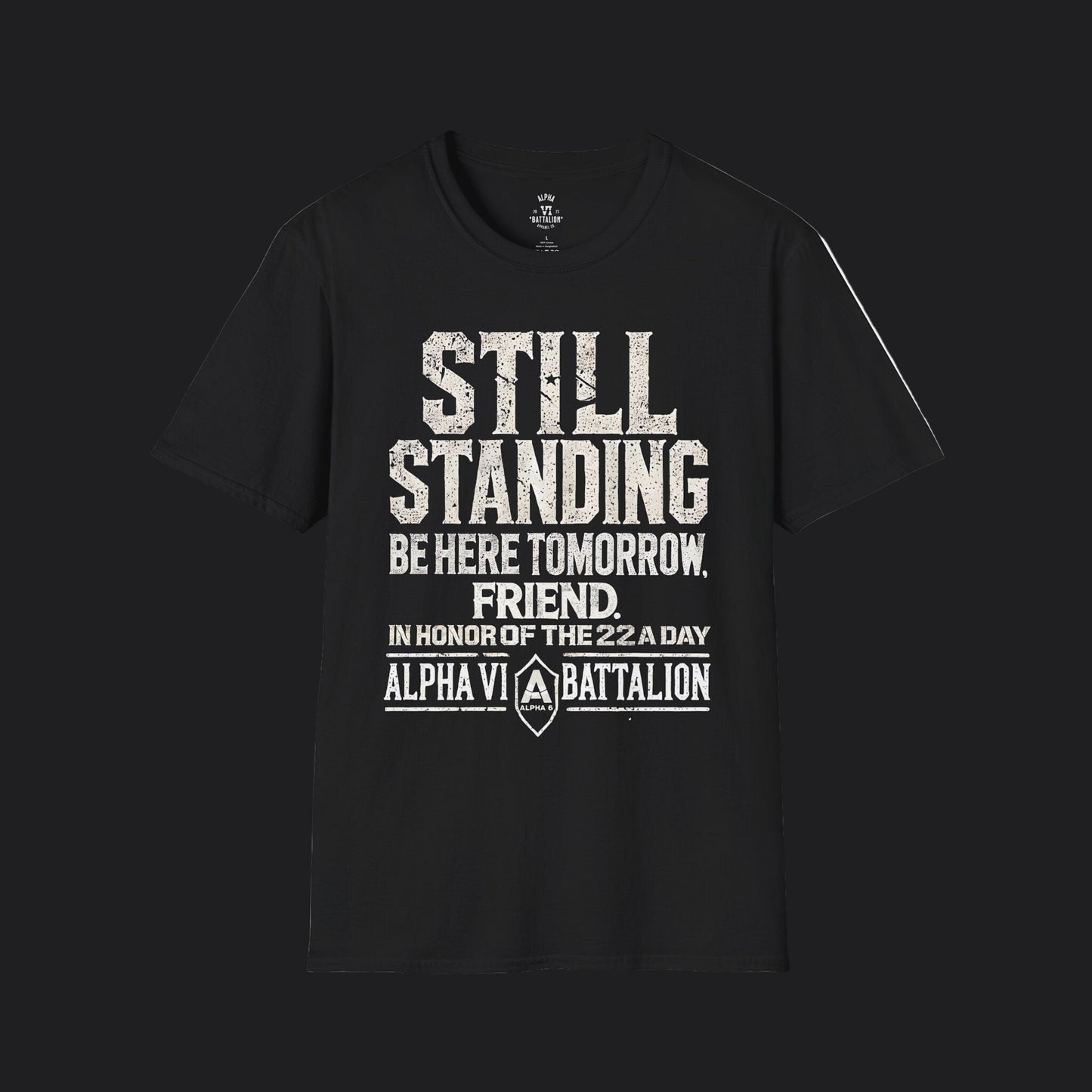 Still Standing Tee — Veteran Suicide Prevention Resilience T-Shirt