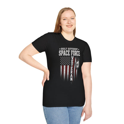 Built Different Space Force Veteran Tee