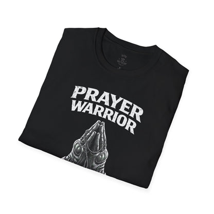 Prayer Warrior Tee Male — Christian Veteran Faith Military T-Shirt