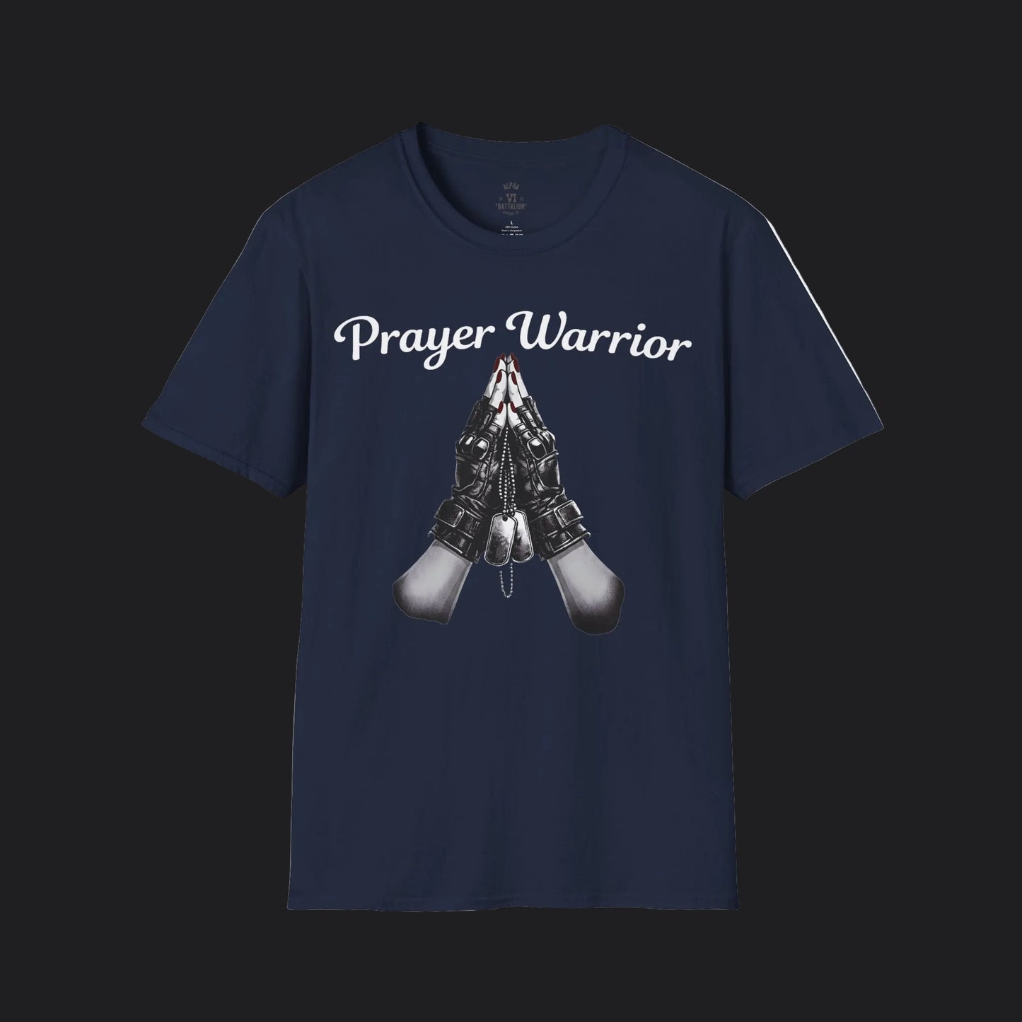 Prayer Warrior Tee Female Tactical Gloves — Women's Christian Faith T-Shirt