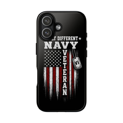 Built Different Navy Veteran Tough Phone Case
